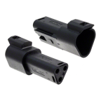Molex 3芯 压接外壳, 2排 电缆安装, 黑色, 93444-2201 93444系列