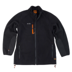 Scruffs 中性工作羊毛衫, 黑色, XS码, 拉链式, 聚酯制, T556系列