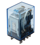 Omron 通用继电器, 220V 交流线圈 10A切换, 三刀双掷, DIN 导轨, 螺钉接线端子安装, 银合金触点, LY系列