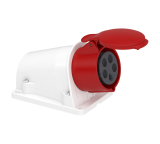 Schneider Electric 连接器, 3P+N+E, 415V, IP44, 灰色, 壁装安装 直向, PKY系列 16A