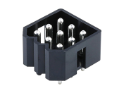 Molex 9p 三排 套筒 垂直式 PCB安装 套筒 焊接, 5.03 mm间距, 250V 10-18系列