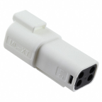 Molex 4芯 汽车连接器 母, 2排 电缆安装, IP68, IP69K, 白色, 93444-3106 93444系列