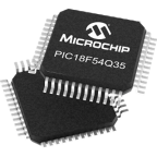 Microchip PIC18F54Q35-E/PT, 8 bit PIC18, PIC18-Q35 Microcontroller, 64 MHz, 16kB FLASH, 48-Pin 48-Pin TQFP