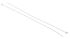 RS PRO Cable Tie, 292mm x 3.6 mm, Natural Nylon, Pk-100