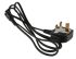 RS PRO IEC C7 Socket to Type G UK Plug Power Cord, 1.5m
