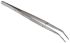 RS PRO 150 mm, Stainless Steel, Serrated, Tweezers
