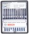 Bosch Stiksavsklinge, Skærelængde: 67 mm, 75 mm, Pakke med 10