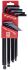 RS PRO 13 piece L Shape Imperial Hex Key Set, 0.05 → 3/8in