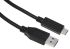 RS PRO USB 3.0, USB 3.1 Cable, Male USB A to Male USB C Cable, 2m