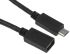 StarTech.com USB 2.0 Cable, Male Micro USB B to Female Micro USB B USB Extension Cable, 0.5m