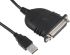 StarTech.com USB 2.0 USB A Male to DB25 Female Converter Cable