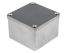 RS PRO Grey Die Cast Aluminium Enclosure, IP65, Grey Lid, 87 x 87 x 61mm