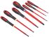 Bahco Pozidriv; Slotted Insulated Screwdriver Set, 7-Piece