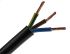 RS PRO 3 Core Power Cable, 4 mm², 100m, Black PVC Sheath, 3183Y, 32 A, 300 V, 500 V