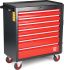 RS PRO 7 drawer Steel Wheeled Tool Chest, 975mm x 450mm x 710mm