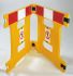 Addgards Yellow Safety Barrier, Folding Barrier Kit includes: Hinges