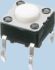 White Tactile Switch, Single Pole Single Throw (SPST) 20 mA @ 15 V dc 4.3mm