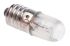 RS PRO T10 E10灯座 红色光 白炽指示灯, 110/125 V, 2.5 mA