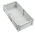 Fibox EK Series Grey Polycarbonate Enclosure, IP66, IP67, Flanged, Transparent Lid, 560 x 280 x 130mm