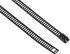 RS PRO Cable Tie, Ladder, 610mm x 7 mm, Black Polyester Coated Stainless Steel, Pk-100