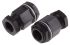 RS PRO Black Plastic Cable Gland, M20 Thread, 8mm Min, 13mm Max, IP55