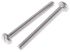 RS PRO Slot Pan A2 304 Stainless Steel Machine Screws DIN 85, M6x60mm