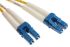 RS PRO LC to LC Duplex Single Mode OS1 Fibre Optic Cable, 9/125μm, Yellow, 3m