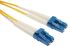 RS PRO LC to LC Duplex Single Mode OS1 Fibre Optic Cable, 9/125μm, Yellow, 1m