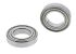 NMB L-2112KKRA1P25LY121 Double Row Deep Groove Ball Bearing- One Side Shielded 12mm I.D, 21mm O.D