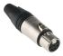 Neutrik Cable Mount XLR Connector, Female, 50 V, 6 Way, Silver over Nickel Plating