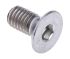 RS PRO Plain Stainless Steel Hex Socket Countersunk Screw, ISO 10642, M6 x 12mm