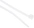 RS PRO Cable Tie, 100mm x 2.5 mm, Natural Nylon, Pk-100