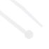 RS PRO Cable Tie, 150mm x 3.6 mm, Natural Nylon, Pk-100