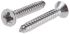 RS PRO Plain Stainless Steel Countersunk Head Self Tapping Screw, N°6 x 1in Long 25mm Long