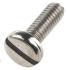 RS PRO Slot Pan A4 316 Stainless Steel Machine Screws DIN 85, M4x12mm