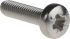 RS PRO Pozi Pan A4 316 Stainless Steel Machine Screws DIN 7985, M3x12mm