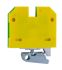 Weidmuller 2-Way EK 2.5 Earth Terminal Block, 2.5mm², 26 → 12 AWG Wire, Screw Down, Nylon Housing, ATEX