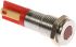 RS PRO Red Panel Mount Indicator, 2V dc, 8mm Mounting Hole Size, Solder Tab Termination