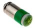 RS PRO LED绿色指示灯灯珠, 多芯片, 小型槽灯座, 28V 直流, 20mA