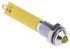 RS PRO Yellow Panel Mount Indicator, 24V dc, 6mm Mounting Hole Size, Solder Tab Termination