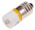 Jelzőfény Sárga, lámpa alsó rész: E10, Egyetlen csipes, 10mm Ø , 24V ac/dc