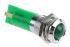 RS PRO Green Panel Mount Indicator, 24V dc, 14mm Mounting Hole Size, Solder Tab Termination