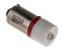 RS PRO Red LED Indicator Lamp, 230V ac, BA9s Base, 10mm Diameter, 375mcd