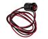 RS PRO Red Panel Mount Indicator, 12V dc, 12mm Mounting Hole Size, Lead Wires Termination