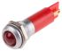 RS PRO Red Panel Mount Indicator, 230V ac, 12mm Mounting Hole Size, IP67