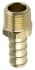Legris Brass Pipe Fitting, Straight Threaded Tailpiece Adapter, Male R 1/2in to Male 13mm