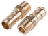 Legris Brass Pipe Fitting, Straight Threaded Tailpiece Adapter, Male R 1/4in to Male 10mm