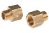 Legris LF3000 Series Straight Threaded Adaptor, R 3/8 Male to NPT 3/8 Female, Threaded Connection Style