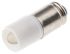 RS PRO White LED Indicator Lamp, 28V ac/dc, Midget Groove Base, 6mm Diameter, 2070mcd