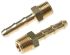 Legris Brass Pipe Fitting, Straight Threaded Tailpiece Adapter, Male R 1/8in to Male 4mm